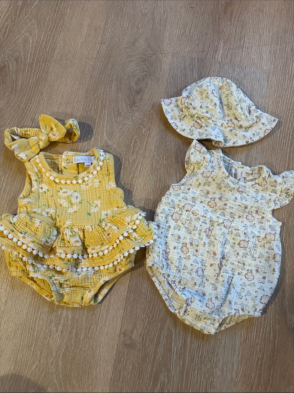 3-6 month gauze outfits